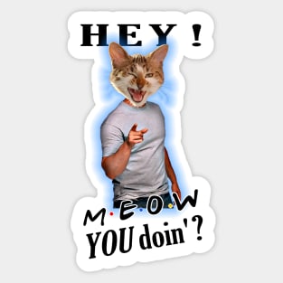 OG COOL CAT - Meow YOU Doin. ? Sticker